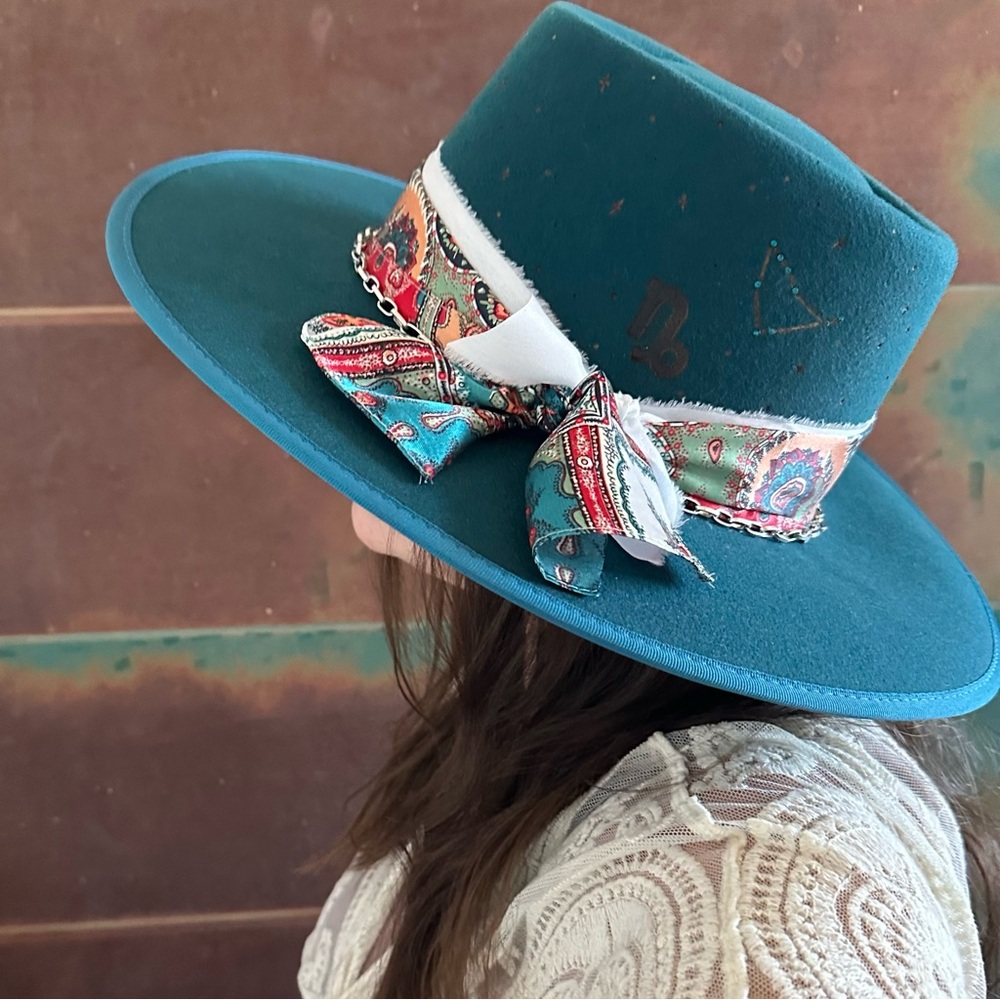Capricorn Zodiac Sign Hat gambler western hat